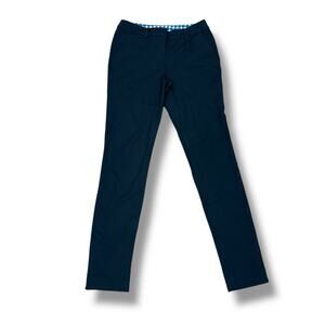 Boden Size 6 Tall Black Straight Leg Ankle Pants Preppy Classic